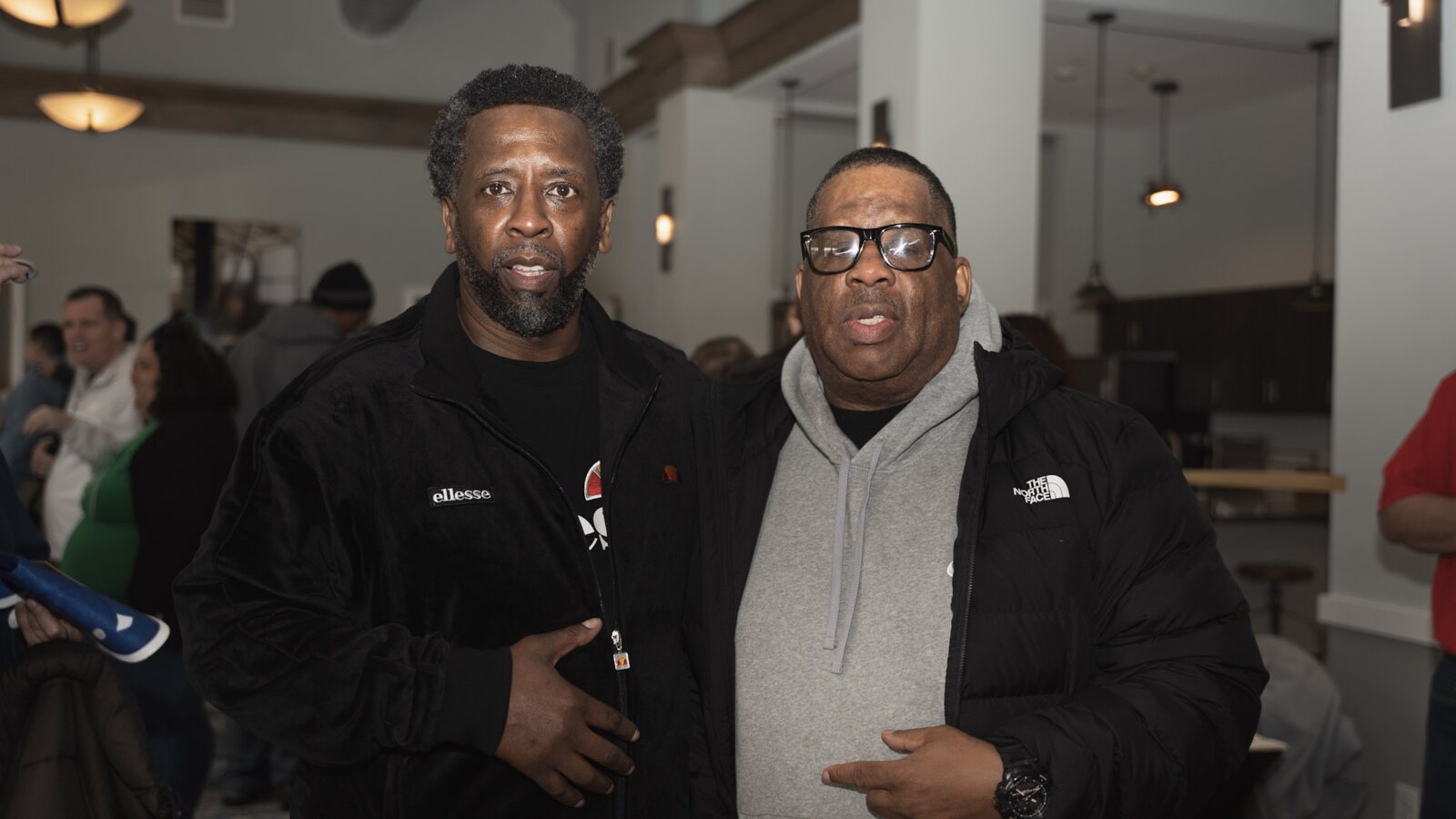 Edward Andrews pictured with rap artist Grand Puba