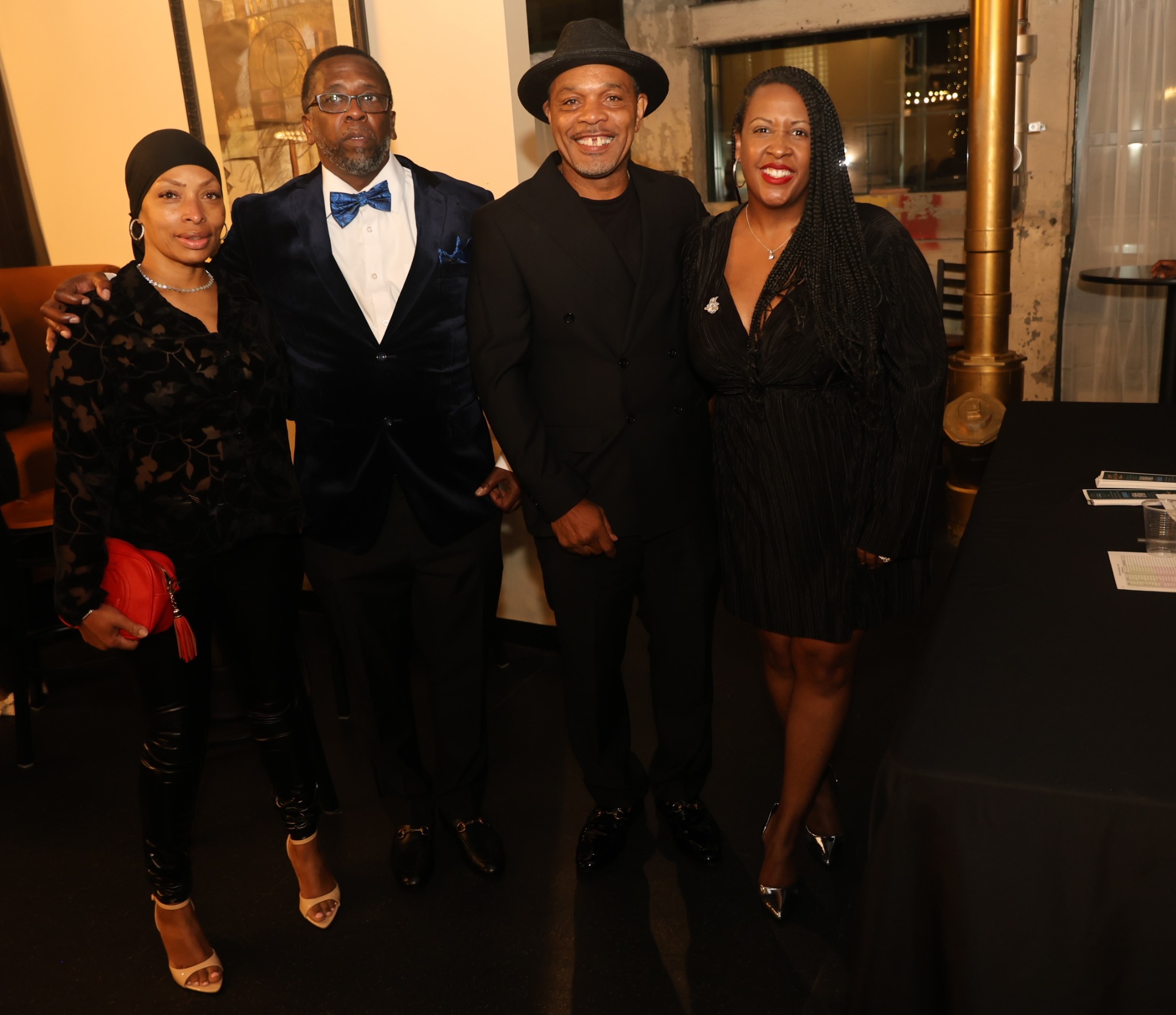 Lisa Evans, Edward Andrews, Clarence Maclin, and Aisha Petteway at the SCRIP gala