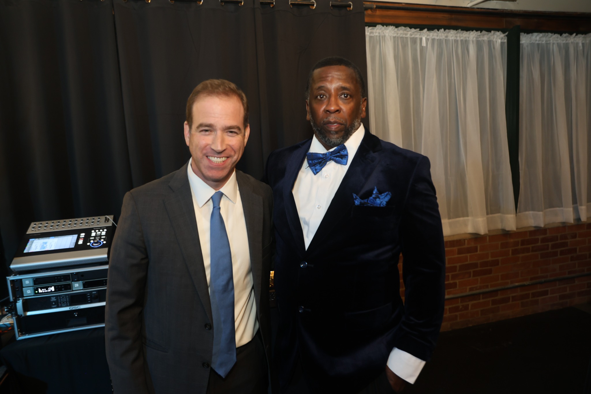 Edward Andrews with former Hartford Mayor Luke Bronin