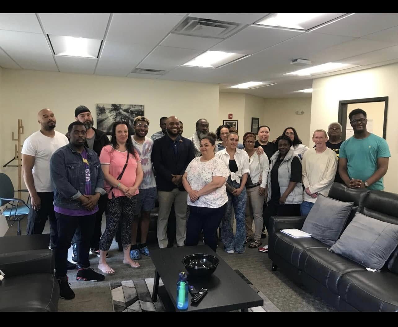 SCRIP participants and staff gathered after a program session