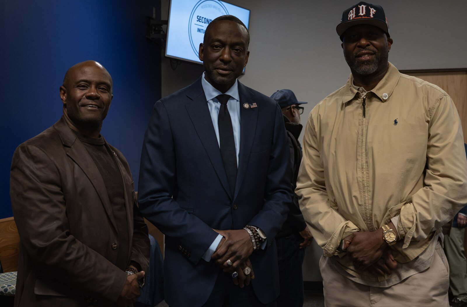 Bilal, Dr. Yusef Salaam, and Justice Anthony together at the Urban Male Initiative